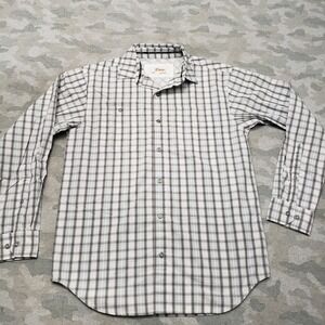 Worldwide Sportsman Shirt Mens Small Gray Long Sleeve Button-Up Fishing Outdoors